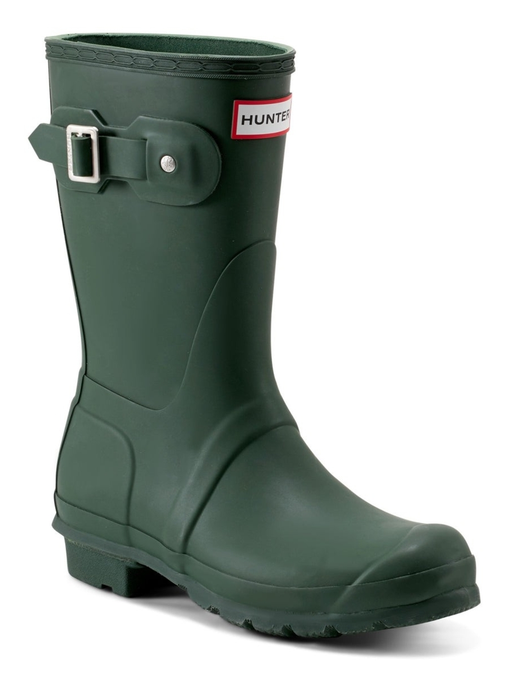 NEW Women's 8 Hunter Original Short Boots - Rubber Waterproof Rain Boots - Green